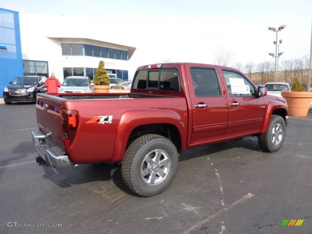 Cardinal Red Metallic 2011 Chevrolet Colorado LT Crew Cab 4x4 Exterior Photo #46224815