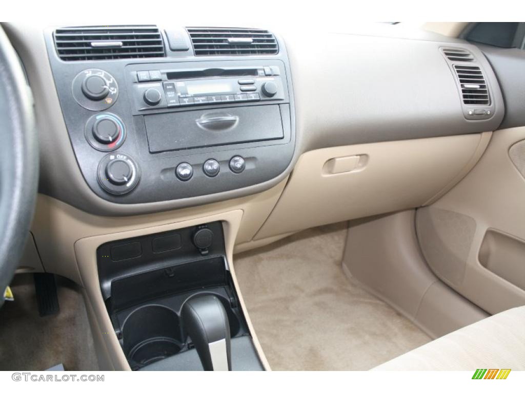 Ivory Interior 2005 Honda Civic LX Sedan Photo #46224986