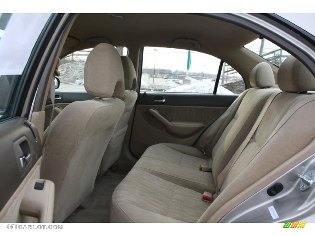 Ivory Interior 2005 Honda Civic LX Sedan Photo #46224998