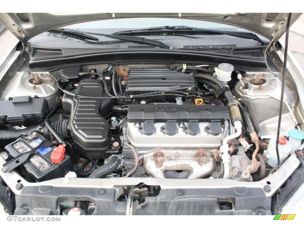 2005 Honda Civic LX Sedan 1.7L SOHC 16V VTEC 4 Cylinder Engine Photo #46225034