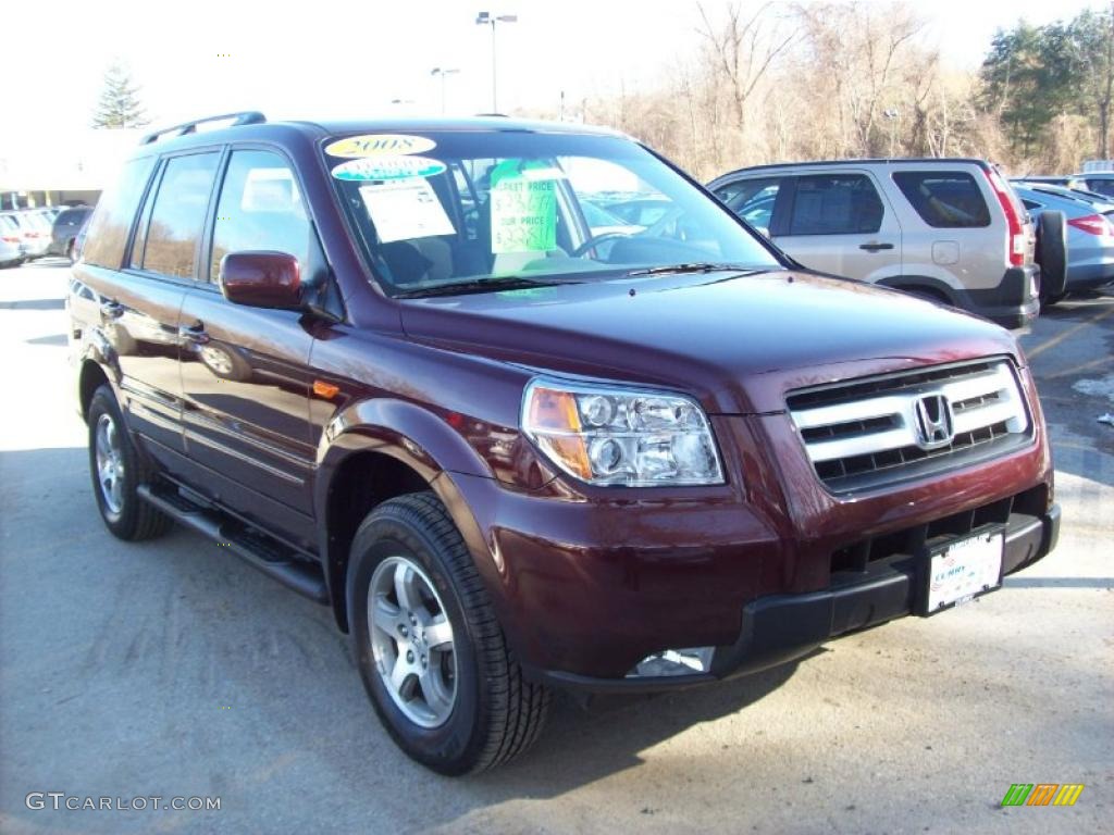 2008 Pilot Special Edition 4WD - Dark Cherry Pearl / Gray photo #1