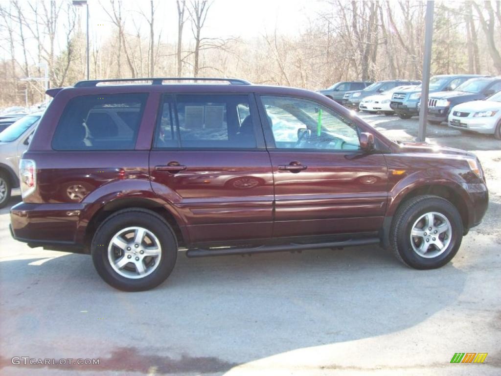 2008 Pilot Special Edition 4WD - Dark Cherry Pearl / Gray photo #29