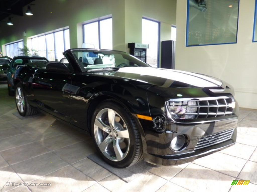 2011 Camaro SS/RS Convertible - Black / Black photo #1