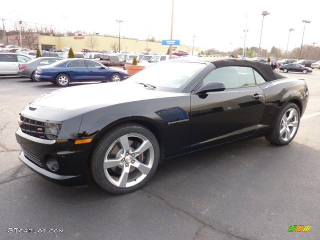 Black 2011 Chevrolet Camaro SS/RS Convertible Exterior Photo #46226468