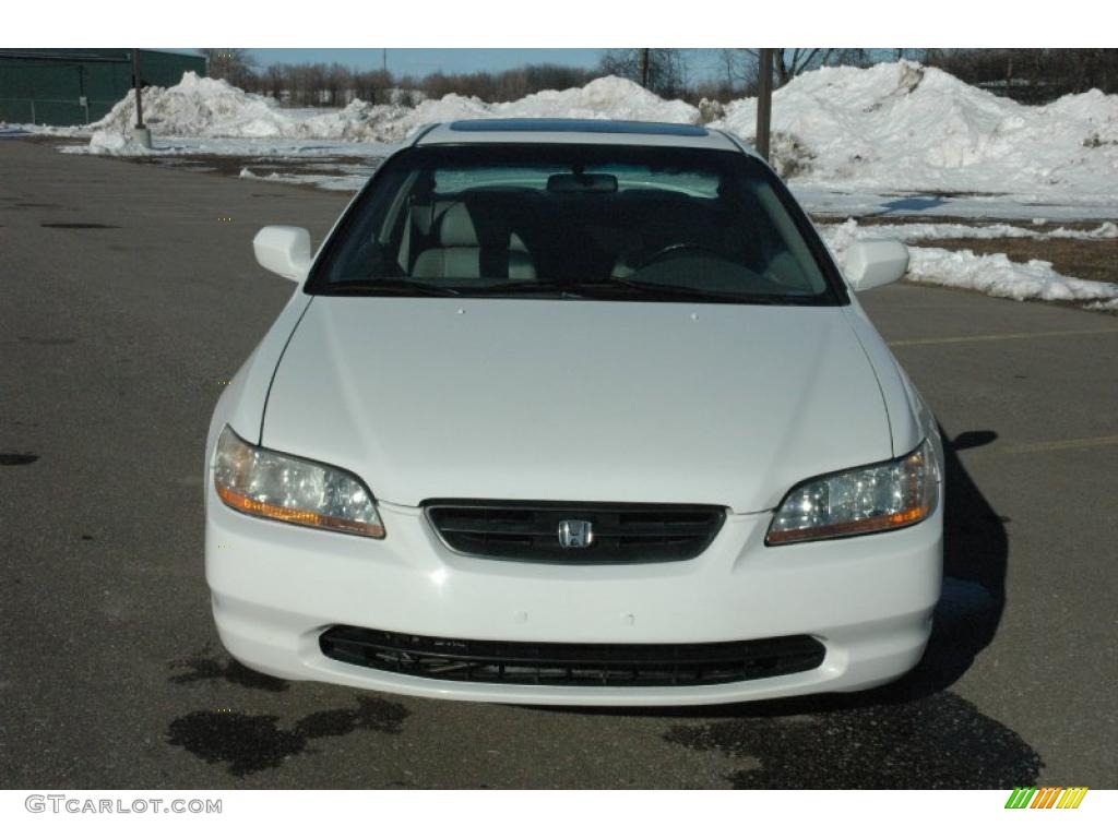 1999 Accord EX V6 Coupe - Taffeta White / Ivory photo #2