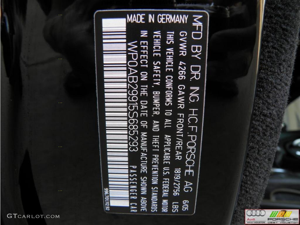 2005 911 Turbo S - Black / Black photo #29