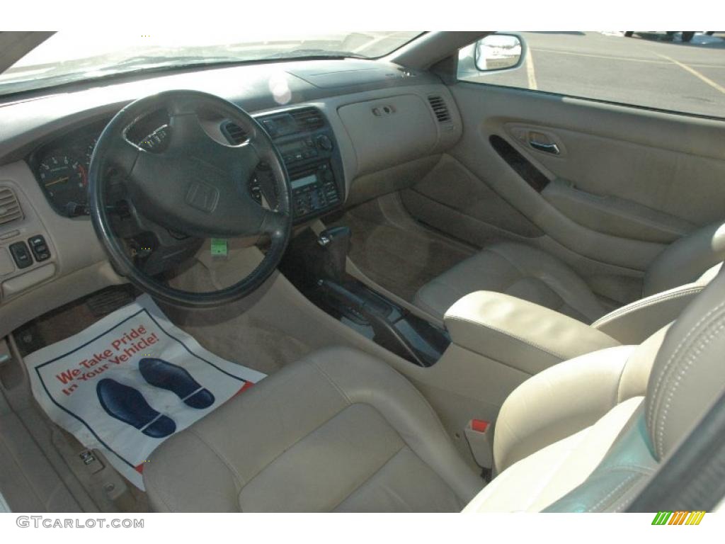 1999 Accord EX V6 Coupe - Taffeta White / Ivory photo #8