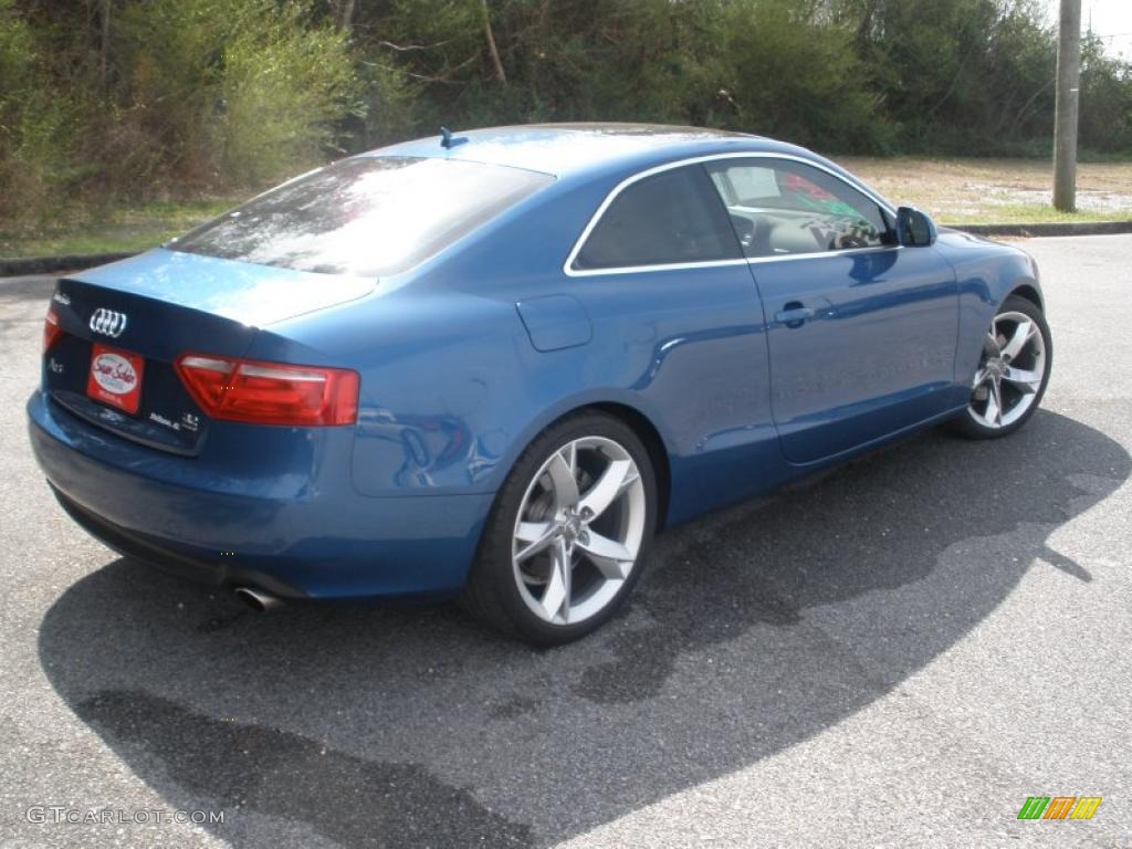 Aruba Blue Pearl Effect 2008 Audi A5 3.2 quattro Coupe Exterior Photo #46229192