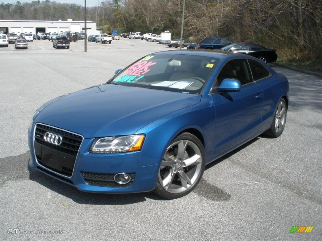 Aruba Blue Pearl Effect 2008 Audi A5 3.2 quattro Coupe Exterior Photo #46229219