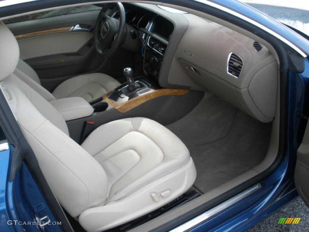 Linen Beige Interior 2008 Audi A5 3.2 quattro Coupe Photo #46229285