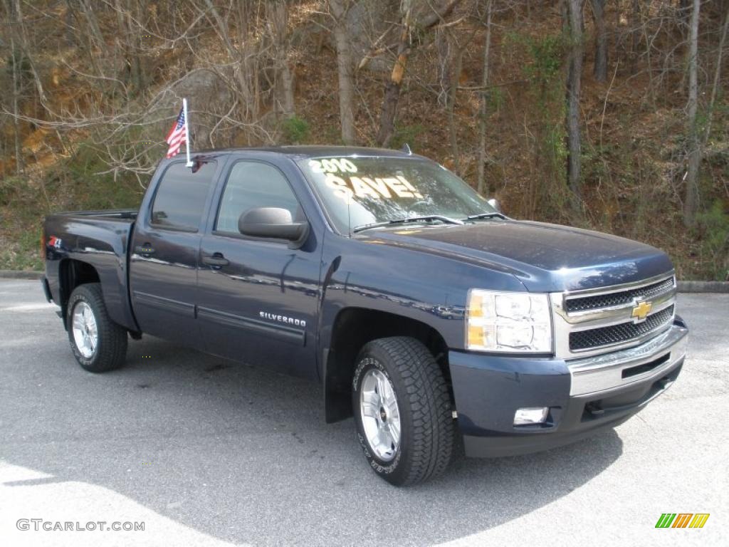 2010 Silverado 1500 LT Crew Cab 4x4 - Imperial Blue Metallic / Ebony photo #1