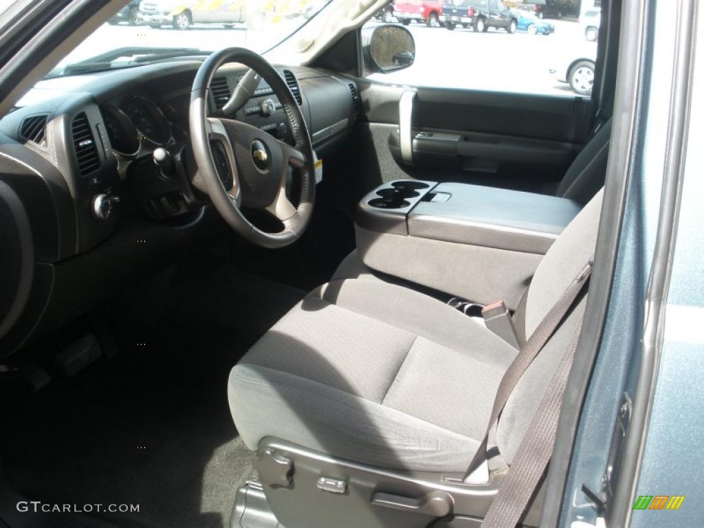 2009 Silverado 1500 LT Extended Cab - Blue Granite Metallic / Ebony photo #13