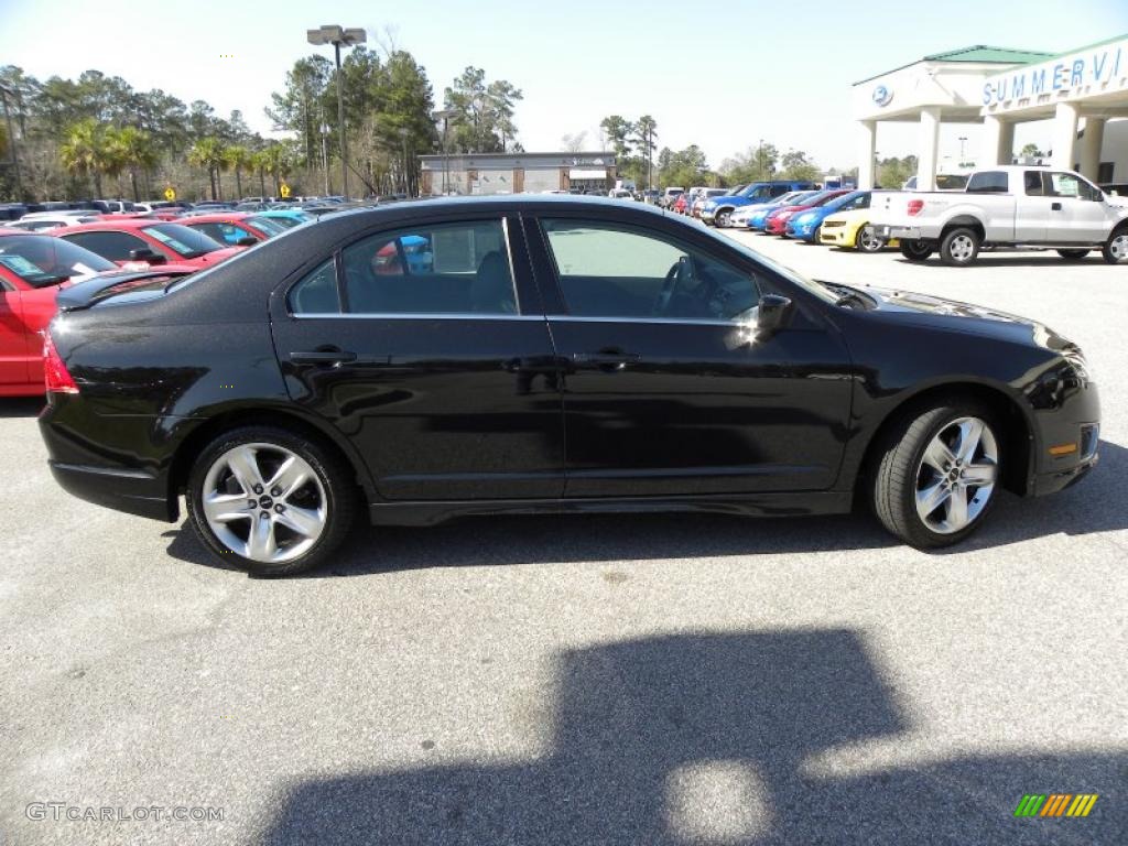 2011 Fusion Sport - Tuxedo Black Metallic / Sport Black/Charcoal Black photo #12