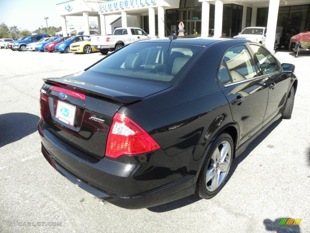 2011 Fusion Sport - Tuxedo Black Metallic / Sport Black/Charcoal Black photo #13