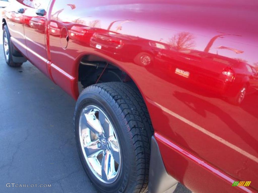 2007 Ram 1500 Big Horn Edition Quad Cab - Inferno Red Crystal Pearl / Medium Slate Gray photo #4