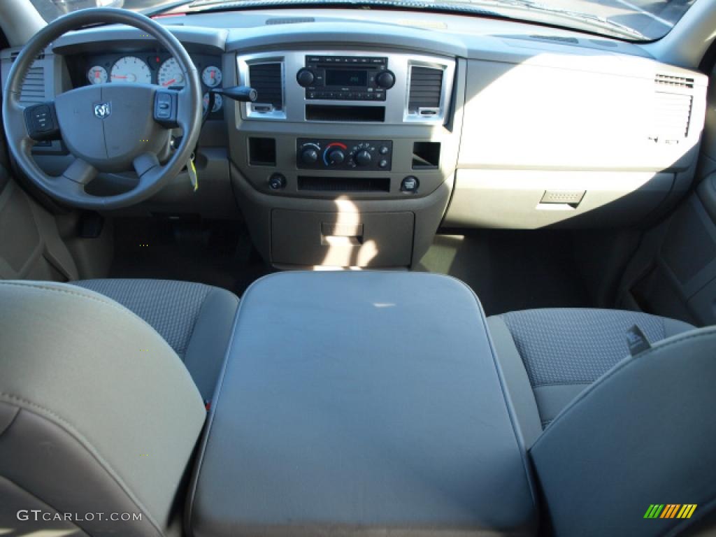 2007 Ram 1500 Big Horn Edition Quad Cab - Inferno Red Crystal Pearl / Medium Slate Gray photo #10