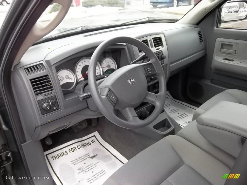 Medium Slate Gray Interior 2006 Dodge Dakota SLT TRX4 Club Cab 4x4 Photo #46233572