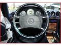 1986 Mercedes-Benz SL Class Blue Interior Steering Wheel Photo