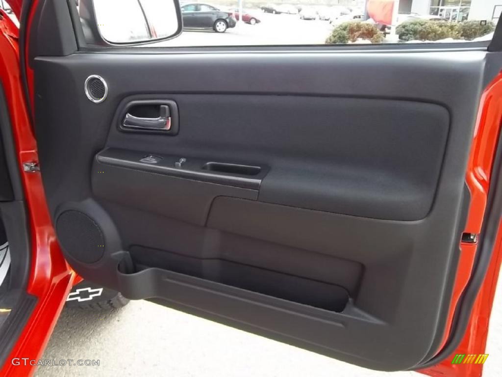 2008 Colorado LT Crew Cab 4x4 - Inferno Orange Metallic / Ebony photo #16