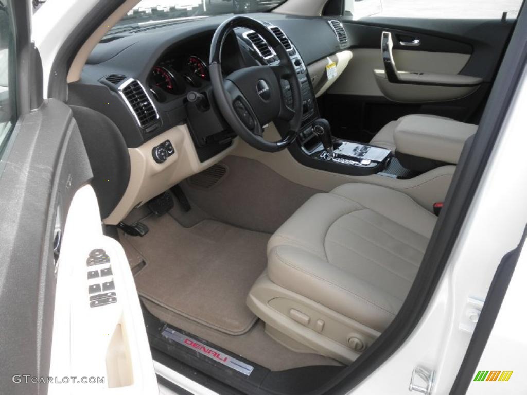 Cashmere Interior 2011 GMC Acadia Denali AWD Photo #46235921