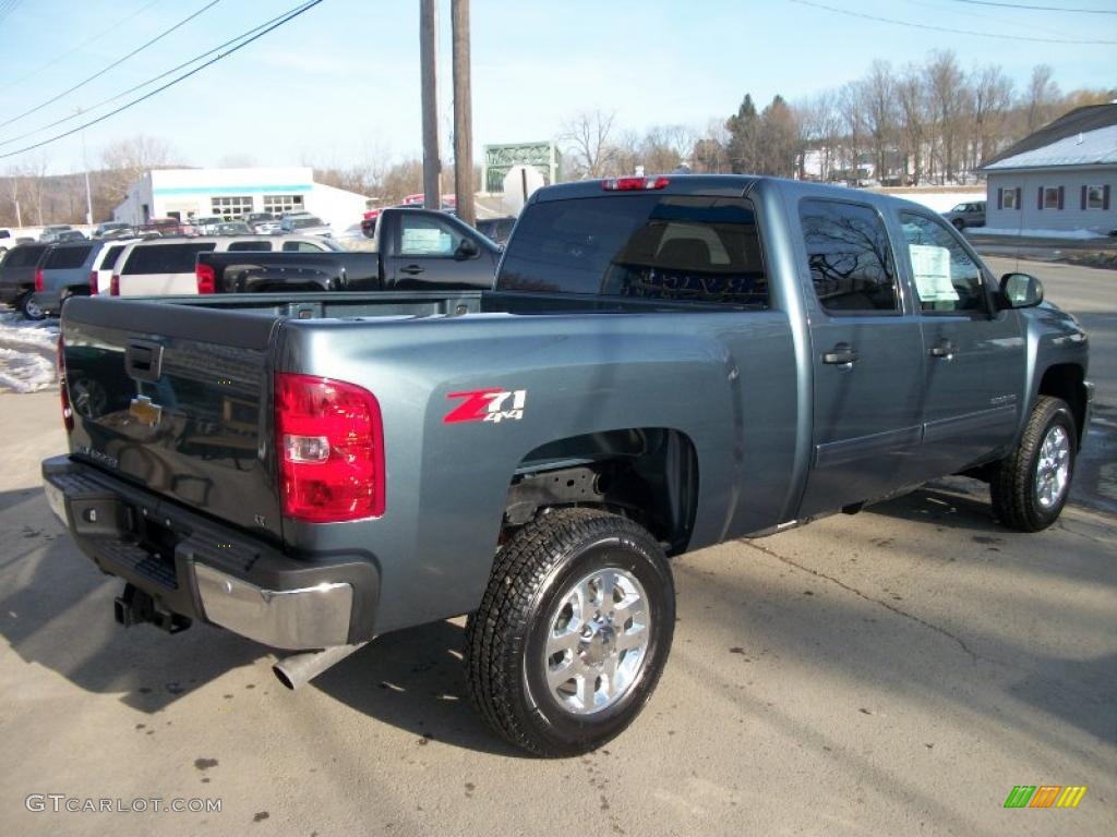 Blue Granite Metallic 2011 Chevrolet Silverado 2500HD LT Crew Cab 4x4 Exterior Photo #46236170