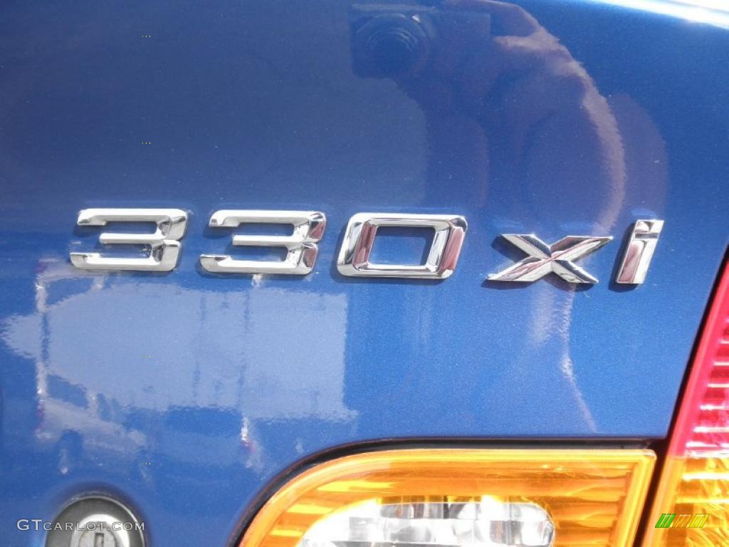 2002 3 Series 330xi Sedan - Topaz Blue Metallic / Grey photo #17