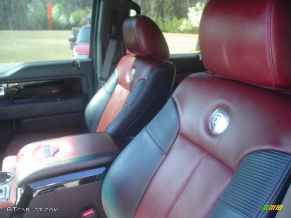Harley Davidson Lava Red/Black Interior 2010 Ford F150 Harley-Davidson SuperCrew 4x4 Photo #46238264