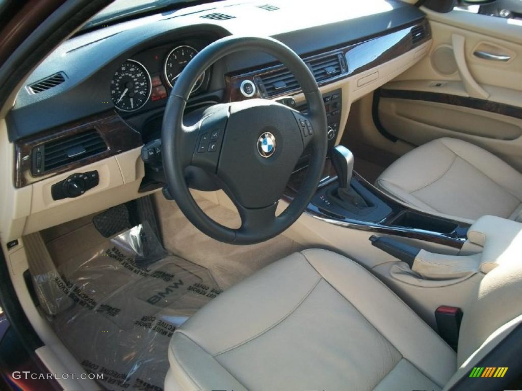 2007 3 Series 328xi Sedan - Barrique Red Metallic / Beige photo #10