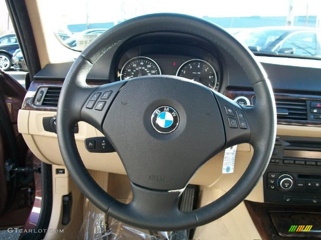 2007 3 Series 328xi Sedan - Barrique Red Metallic / Beige photo #15