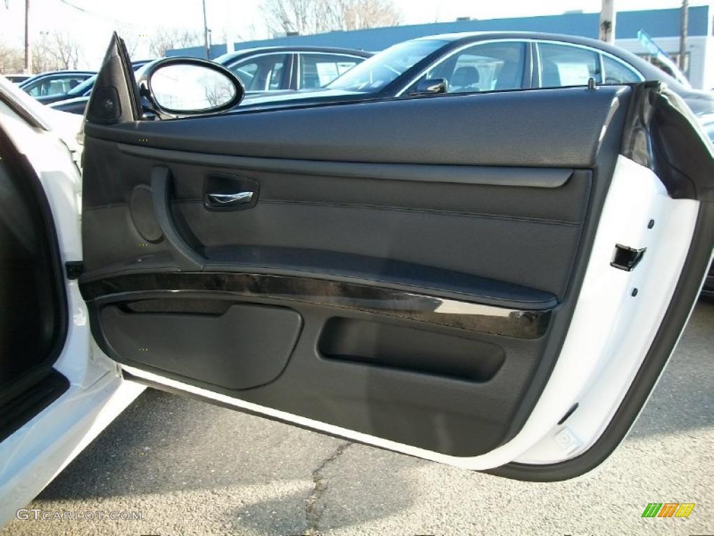 2009 BMW 3 Series 335xi Coupe Black Door Panel Photo #46238585