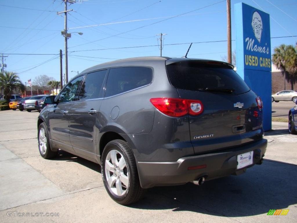 2009 Traverse LTZ - Cyber Gray Metallic / Light Gray/Ebony photo #6