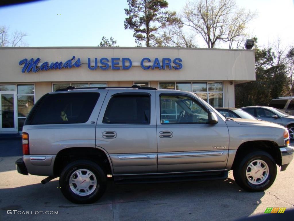 2002 Yukon SLT 4x4 - Pewter Metallic / Neutral/Shale photo #1