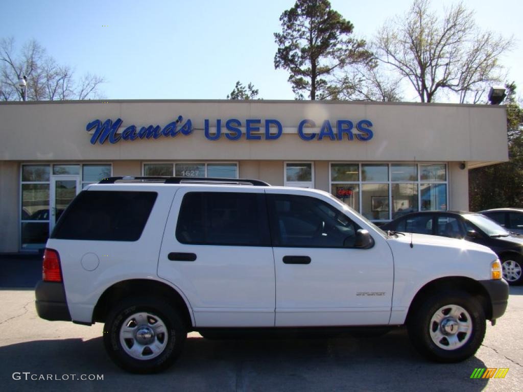 2002 Explorer XLS 4x4 - Oxford White / Graphite photo #1