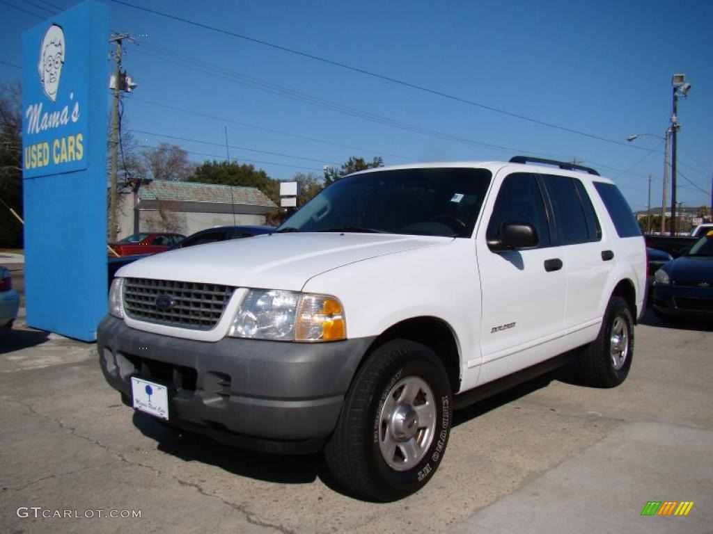 2002 Explorer XLS 4x4 - Oxford White / Graphite photo #4
