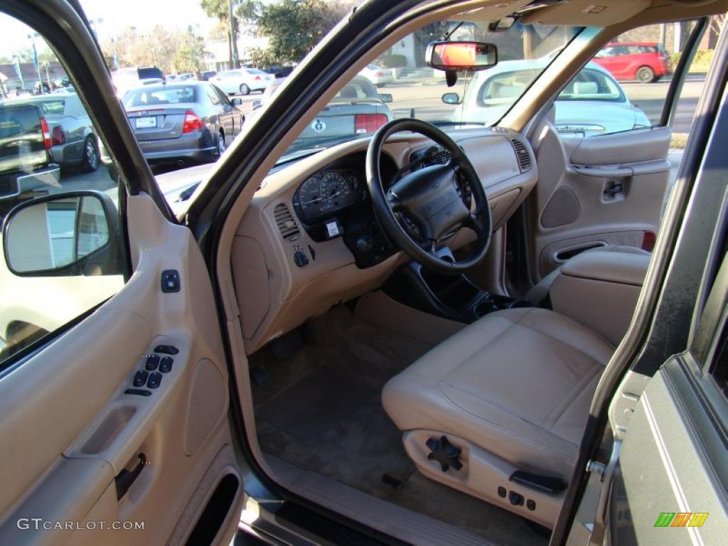 2001 Explorer XLT - Spruce Green Metallic / Medium Prairie Tan photo #9