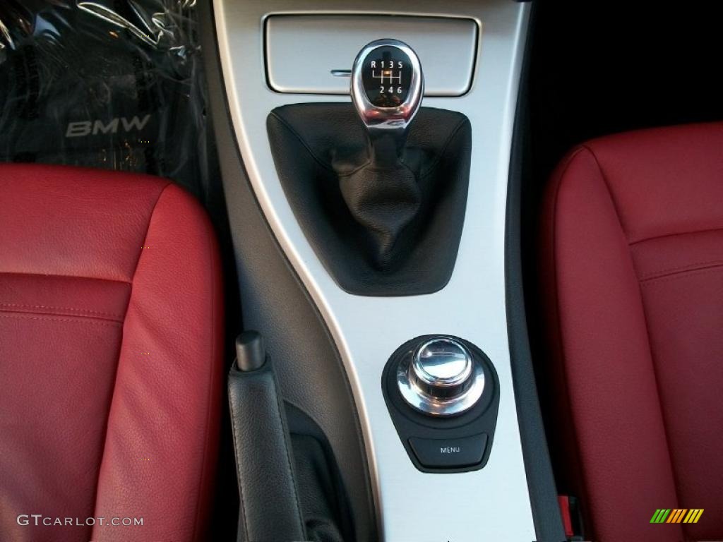 2008 3 Series 335xi Coupe - Jet Black / Coral Red/Black photo #20