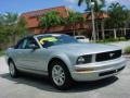 2008 Brilliant Silver Metallic Ford Mustang V6 Deluxe Convertible  photo #1