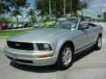 2008 Brilliant Silver Metallic Ford Mustang V6 Deluxe Convertible  photo #7