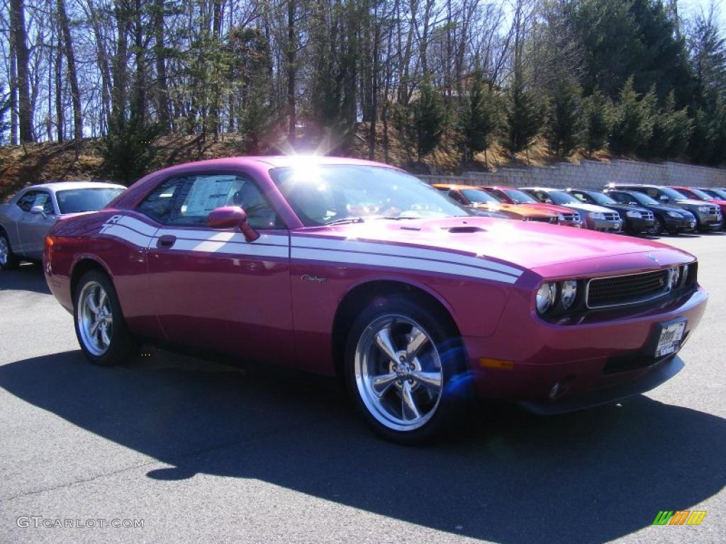 Furious Fuchsia 2010 Dodge Challenger R/T Classic Furious Fuchsia Edition Exterior Photo #46246015
