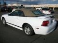 2000 Crystal White Ford Mustang V6 Convertible  photo #7