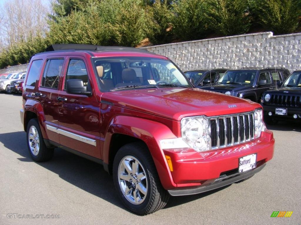 Deep Cherry Red Crystal Pearl 2011 Jeep Liberty Limited 4x4 Exterior Photo #46249494