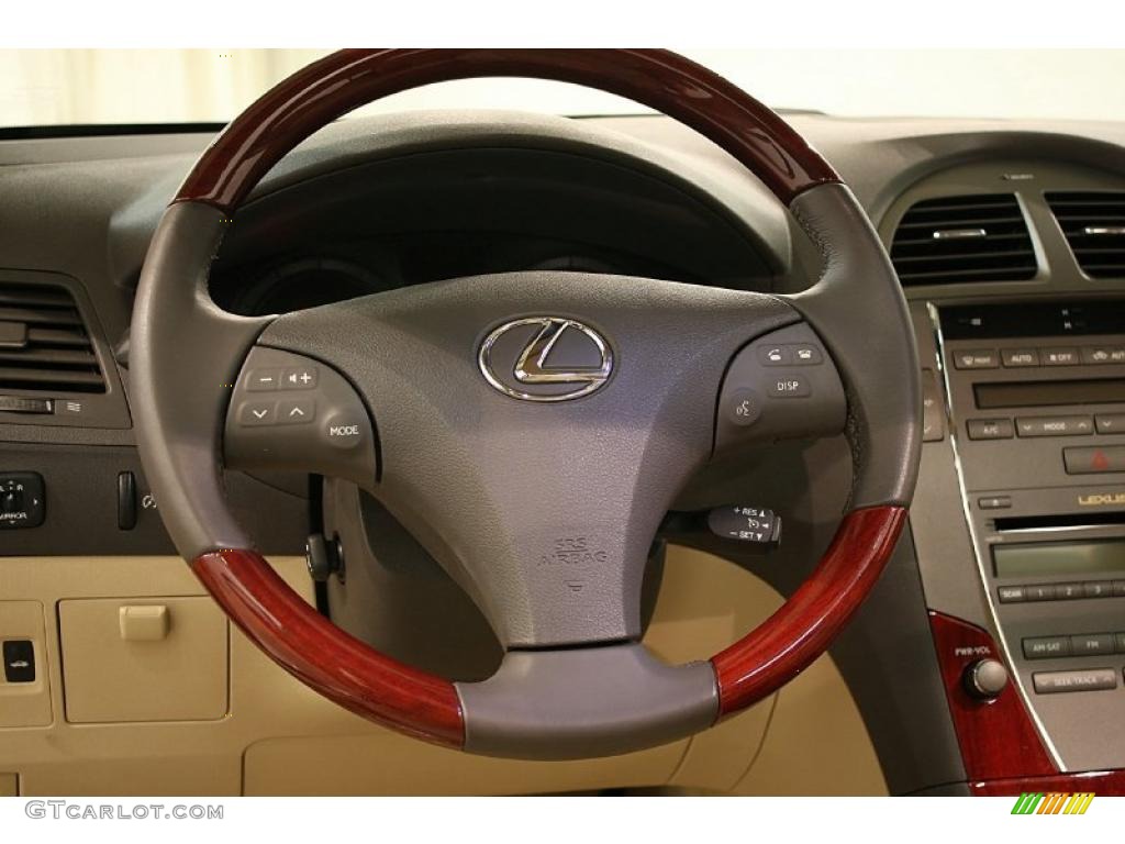 2008 Lexus ES 350 Cashmere Steering Wheel Photo #46250296