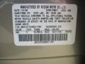  2009 G 37 Journey Sedan Sahara Sandstone Color Code HAA