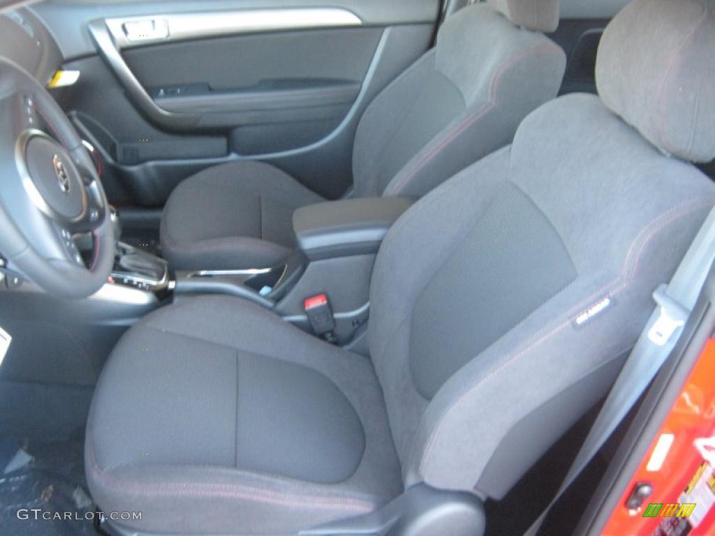 Black Sport Interior 2011 Kia Forte Koup SX Photo #46252303