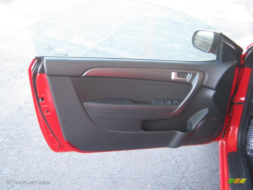 2011 Kia Forte Koup SX Black Sport Door Panel Photo #46252327