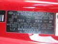  2011 Forte Koup SX Racing Red Color Code DRR