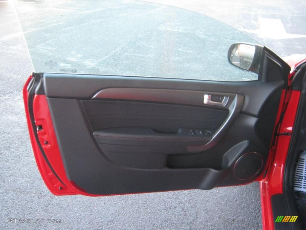 2011 Kia Forte Koup SX Black Sport Door Panel Photo #46252597