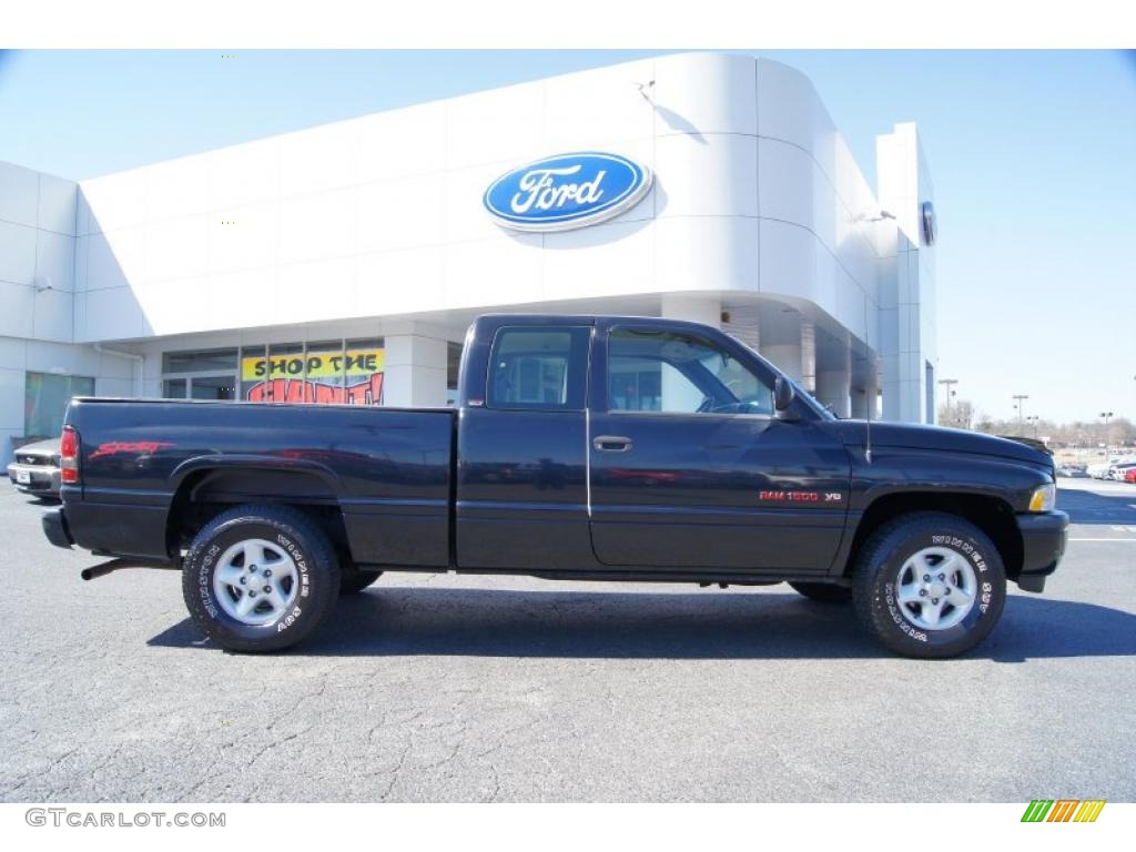 Black 1996 Dodge Ram 1500 Sport Extended Cab Exterior Photo #46254196