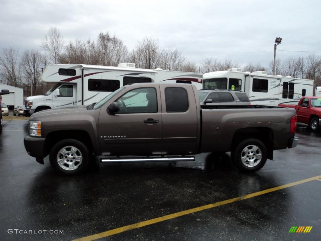 2008 Silverado 1500 LT Extended Cab - Desert Brown Metallic / Ebony photo #1