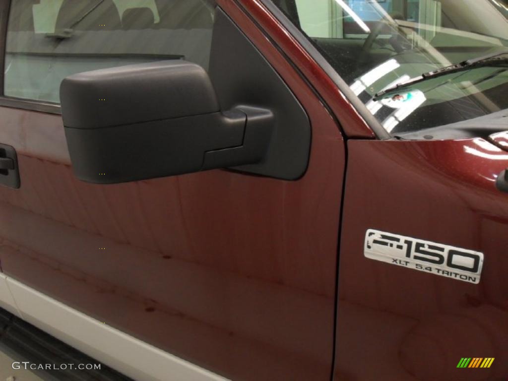 2005 F150 XLT SuperCab 4x4 - Dark Toreador Red Metallic / Medium Flint Grey photo #23